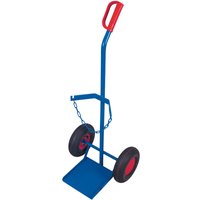 VARIOfit Stahlflaschenkarre 100kg Tragkraft für 20, 40-50 Liter Stahlflaschen Luftbereifung von VARIOFIT