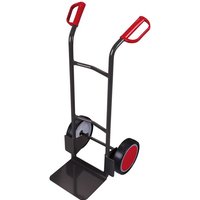 VARIOfit Stahlrohrkarren 200kg Traglast mit gebogenen Querstreben Anthrazitgrau Vollgummibereifung von VARIOFIT