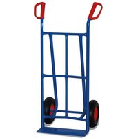 VARIOfit Stahlrohrkarren 250kg Traglast mit Rückwand Maße 620x440x1110mm Luftbereifung von VARIOFIT