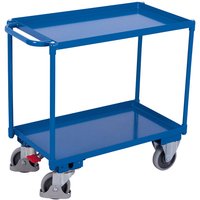 VARIOfit Tischwagen mit Wanne, Schiebegriff und 2 Ladeflächen 845x495mm VARIOfit Tischwagen mit Wanne, Schiebegriff und 2 Ladeflächen 845x495mm von VARIOFIT