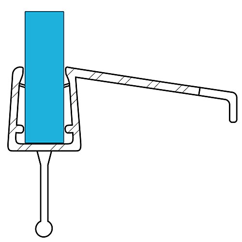 VARIOSAN Duschdichtung 10858, 100cm, für 6-8mm Glasstärke, S3, transparent von VARIOSAN