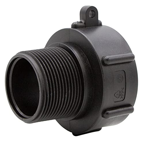 VARIOSAN IBC Adapter (S60x6 auf 1 1/2") 16201, Kunststoff, schwarz von VARIOSAN