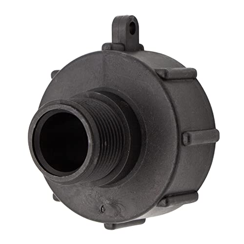 VARIOSAN IBC Adapter Kappe 15419, S60x6, 1" Außengewinde, Kunststoff, schwarz von VARIOSAN