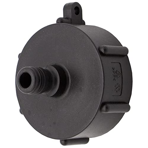 VARIOSAN IBC Stecksystem Adapter 15884, S60x6, Kunststoff, schwarz, z.B. System Gardena von VARIOSAN
