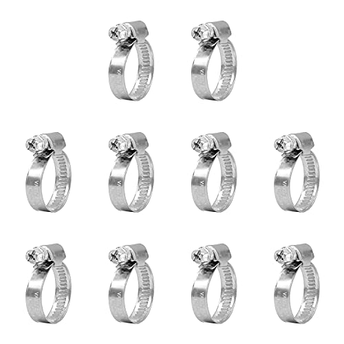 VARIOSAN Schlauchschellen Set 13613, 10 Stück, Spannbereich 12-22 mm, Bandbreite 9 mm, W4 (Edelstahl / V2A) von VARIOSAN