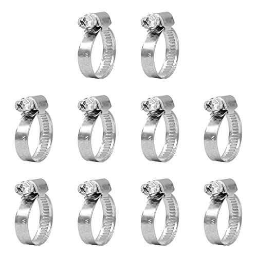 VARIOSAN Schlauchschellen Set 13620, 10 Stück, Spannbereich 16-27 mm, Bandbreite 9 mm, W4 (Edelstahl / V2A) von VARIOSAN