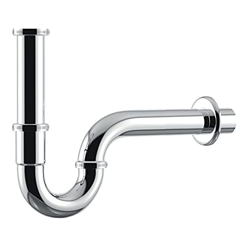 VARIOSAN Universal Röhrensiphon/Siphon für Waschbecken PLUS 14993, 1 1/4" x 32 mm, Edelstahl, verchromt von VARIOSAN