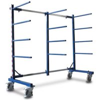 VARIOfit SW-310.006 Tragarmwagen Stahl pulverbeschichtet Traglast (max.): 400kg Bereifung=Vollgummi von VARIOFIT