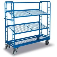 VARIOfit SW-540.225 Etagenwagen Stahl pulverbeschichtet Traglast (max.): 250kg Enzianblau (RAL 5010) von VARIOFIT