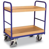 VARIOfit SW-600.208 Etagenwagen Stahl pulverbeschichtet Traglast (max.): 250kg Enzianblau (RAL 5010) von VARIOFIT