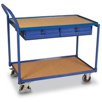 VARIOfit SW-600.503 Tischwagen Stahl pulverbeschichtet Traglast (max.): 250kg Enzianblau (RAL 5010) von VARIOFIT