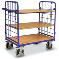 VARIOfit SW-700.215 Etagenwagen Stahl pulverbeschichtet Traglast (max.): 500kg Enzianblau (RAL 5010) von VARIOFIT