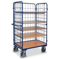 VARIOfit SW-700.305 Etagenwagen Stahl pulverbeschichtet Traglast (max.): 500kg Enzianblau (RAL 5010) von VARIOFIT