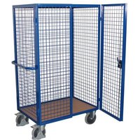 VARIOfit SW-700.440 Schrankwagen Stahl pulverbeschichtet Traglast (max.): 500kg Enzianblau (RAL 5010 von VARIOFIT