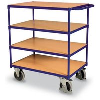 VARIOfit SW-700.700 Tischwagen Stahl pulverbeschichtet Traglast (max.): 500kg Enzianblau (RAL 5010) von VARIOFIT