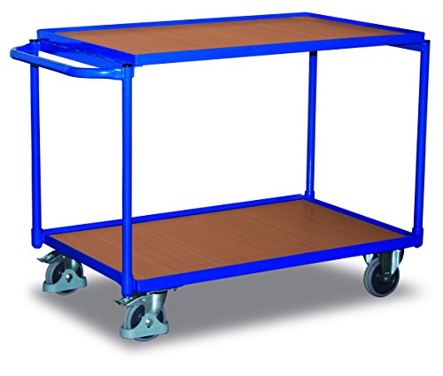 VARIOfit Tischwagen mit 2 Ladeflächen inkl. 2 Bremsrollen 1.023 x 524 x 820 mm von VARIOfit