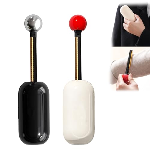 VARKAGE 2 Stück Portable Lint Roller, Reusable Sticky Roller, 2 in 1 Fusselrolle Kleidung, Entfernt Haare und Pilling aus Der Kleidung, Fusselrasierer, für Kleidung, Teppiche, Sofas, Bettlaken von VARKAGE