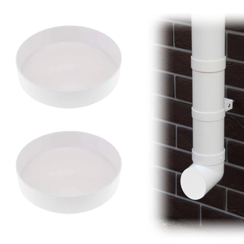 VARKAGE Lüftungsrohr Abdeckung Endstück Abdeckung für Lüftungsrohr - Rohrabdeckung 110mm Rohr Deckel Muffenstopfen DN110 PVC Abdeckkappe Lüftungsrohr Endkappe, UV-beständiger ASA-Kunststoff von VARKAGE