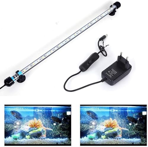 VARMHUS LED 18-112 cm für Fisch Tank Aquarium Leuchte Wasserdicht Aquarium Aquarium Beleuchtung, Lampe Stecker EU Unterwasser LED-Lichtbalken von VARMHUS