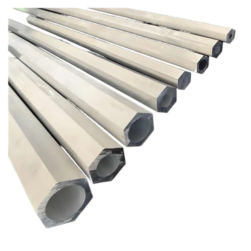 6063 T5 Äußerer Sechseck-Innenkreis Aluminiumlegierungsrohr Teleskophülse Sechseckiger hohler Aluminiumstab Gegenüberliegende Seite 5 6 7 8 mm(245MM_18X12.8MM) von VARNOK