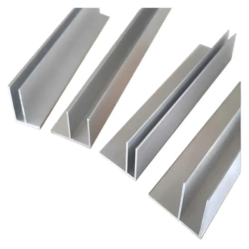 Aluminiumrohr 1 Meter langes F-förmiges Aluminium for Heimwerker, eingebettete Teile, Duschraumkanten und -schließung(1M_12X30X15X1MM) von VARNOK