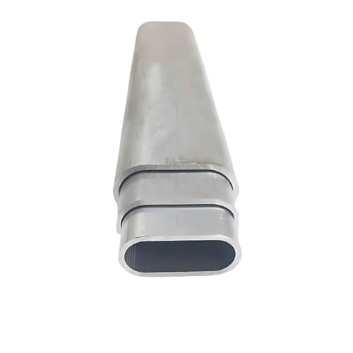Aluminiumrohr Flache ovale Aluminiumrohr-Runway Teleskophülse Helle Innenwand 6061 T6 hohe Härte for Möbel OD 45 50 60 80 100 125MM(50CMX4_80X40X1.5MM) von VARNOK