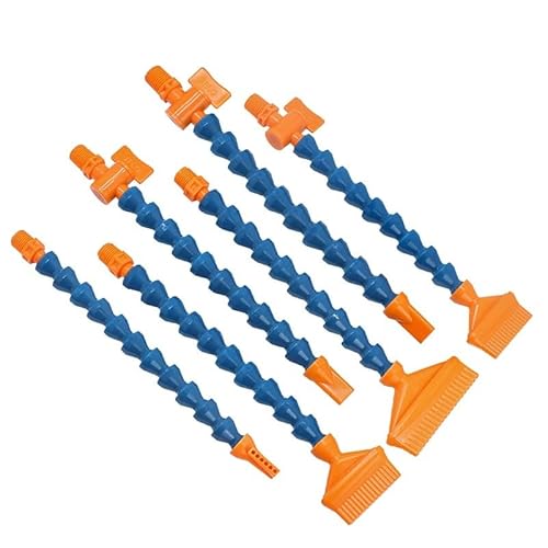 Einstellbarer Kühlmittelschlauch 1/4 Zoll Kühlrohr, flexibles Kunststoff-Wasser-Öl-Kühlmittelrohr, Schläuche, Rohr mit rechtwinkliger poröser Flachdüse, Schwenkventil(Nozzle-2358,500mm,Without Switch) Einstellbarer Kühlmittelschlauch 1/4 Zoll Kühlrohr, flexibles Kunststoff-Wasser-Öl-Kühlmittelrohr, Schläuche, Rohr mit rechtwinkliger poröser Flachdüse, Schwenkventil(Nozzle-2358,500mm,Without Switch) von VARNOK