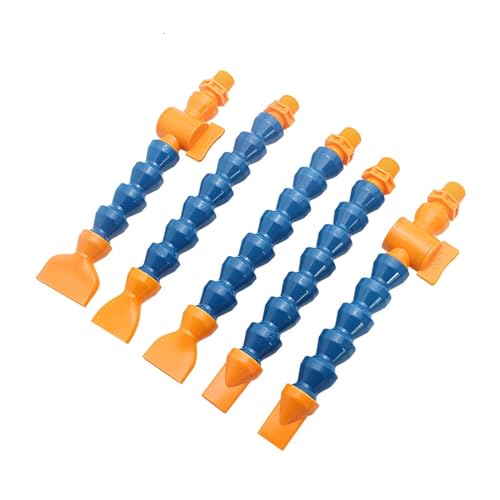 Einstellbarer Kühlmittelschlauch 3/8" Kühlrohr Kunststoff Flexible Wasser Öl Kühlmittel Rohre Schläuche Rohr mit DI Flache Düse Flare Ventil Schalter(Nozzle-4361,400mm,With Switch) von VARNOK