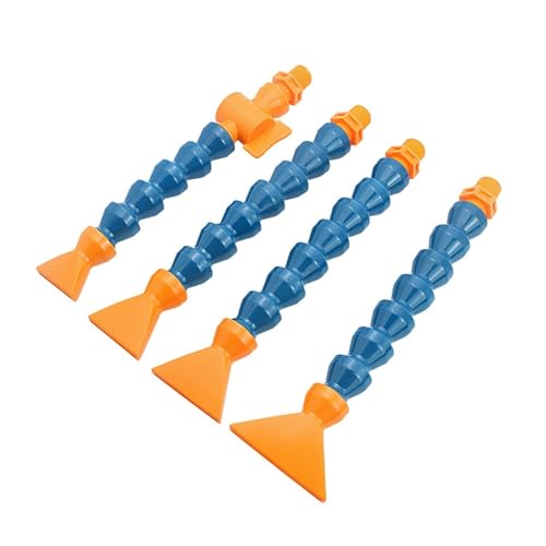 Einstellbarer Kühlmittelschlauch 3/8 Zoll Kühlrohr, Kunststoff, flexibel, Wasser-/Öl-Kühlmittelrohre, Schläuche, Kühlrohr mit flacher Düse, mit Ventilschalter for CNC(Nozzle-4371,600mm,Without Switch) von VARNOK