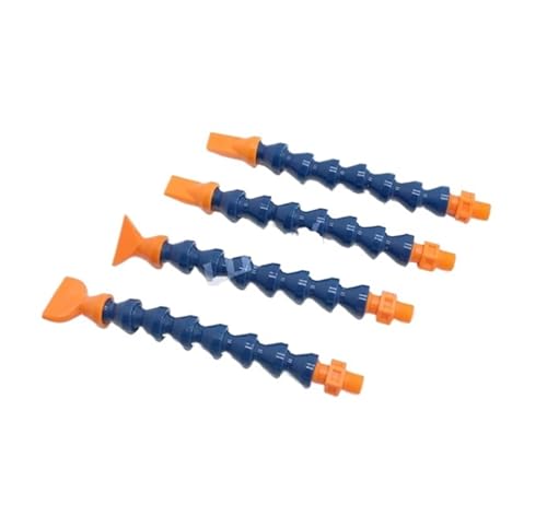 Einstellbarer Kühlmittelschlauch G1/4"Kunststoff Flexibler Wasser-Öl-Kühlmittelschlauch PT1/4" Einstellbares Kühlrohr for CNC-Fräsdrehmaschinenrohr NPT1/4(2360 DF Flat nozzle,30cm,PT Screw thread) von VARNOK