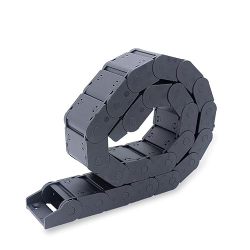 Kabel-Schleppkette 1 Meter Kabelschleppkette J25F.2.S Geschlossene Ausführung, beidseitige Öffnung 25 * 38mm 57 50 60 75 77 100 103 10(100mm,25x38 mm-XJT) von VARNOK