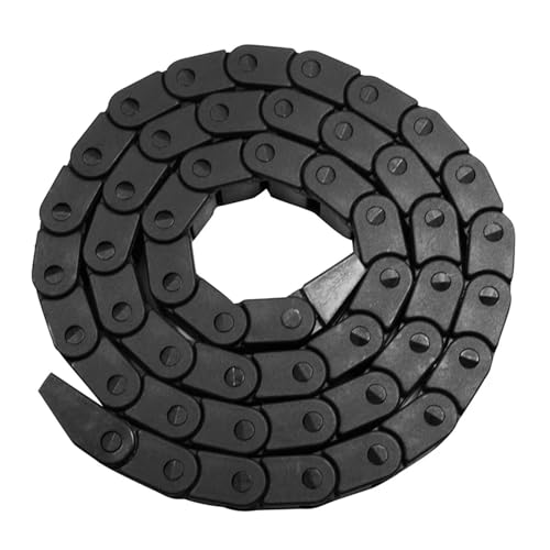 Kabel-Schleppkette Kunststoff-Kabelkette, 1 m, Drahtschleppkette mit Endverbinderketten for CNC-Fräsmaschinen, CNC-Kabelkanal(7x7 mm) von VARNOK