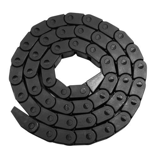 Kabel-Schleppkette Kunststoff-Kabelkette, 1 m, Drahtträger-Schleppkette mit Endverbinderketten for CNC-Fräsmaschinen, CNC-Kabelkanal(7x7 mm) von VARNOK