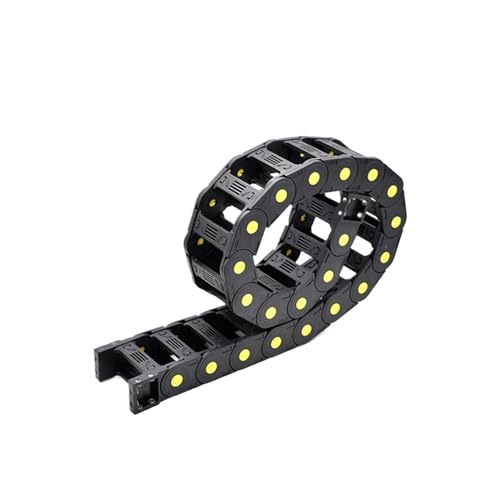 Kabel-Schleppkette Kunststoff-Übertragungskabelketten Brücke geöffnet Schleppkette mit Endverbindern CNC-Fräser Werkzeugmaschinen Drahtträger(100mm,25x57mm) von VARNOK