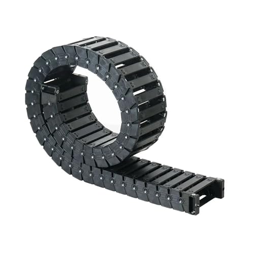 Kabel-Schleppkette Offene Schleppkette, Silent Bridge Typ 18 25 L1000mm, Kettendrahtträger mit Endverbindern for CNC-3D-Drucker(R28,18x25) von VARNOK