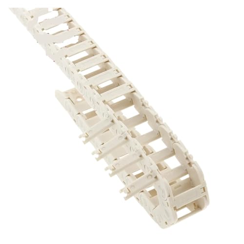 Kabel-Schleppkette PA66 weiß, offener Typ, Schleppkettenbrücke 10 x 11, 10 x 15, 10 x 20, 10 x 30, 1 m Länge, Kabelträger mit Stecker for CNC-3D-Drucker(R18,10x15 open) von VARNOK
