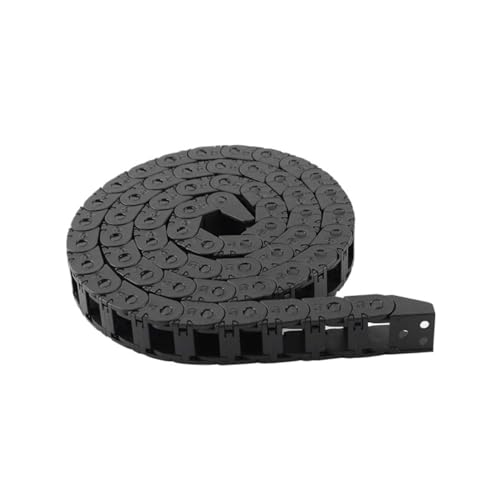 Kabel-Schleppkette Schleppkette, halbgeschlossener Typ, verstellbarer Kabeldraht, 1 m, flexibler Kunststoff, verschachtelte Schleppkette, Kabelschiene for 3D-Drucker(7x7 mm) von VARNOK