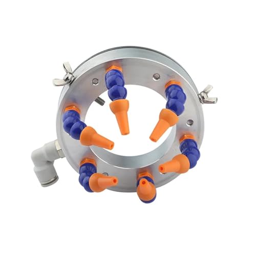 Spindel Kühlring Spindelkühlungs-Wassersprühring mit 6 Universalrohren for CNC-Graviersteinspindel-Werkzeugkühlung mit 80 mm 100 mm Durchmesser(100mm) von VARNOK