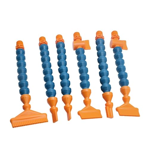 Verstellbarer Kühlmittelschlauch, 0,95 cm Kühlrohr, Kunststoff, flexibel, Wasser-, Öl-Kühlmittelrohre, Schläuche mit rechtwinkliger, poröser Flachdüse, Drehventilschalter für CNC (Düse, 2357,100 mm von VARNOK