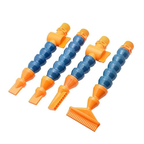 Verstellbarer Kühlschlauch, flexibler Kühlschlauch aus Kunststoff, 3/4 Zoll für Wasser und Öl (Nozzle-4358,600 mm _ WITHOUT SWITCH) von VARNOK