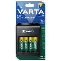 Varta - Ladegerät lcd Plug Charger+ inkl. 4x aa Akkus 2100mAh von Varta