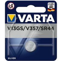 Varta - Knopfzelle Electronics Silber V13GS/V357 1,55Volt Blister zu 1 Stück Varta - Knopfzelle Electronics Silber V13GS/V357 1,55Volt Blister zu 1 Stück von Varta