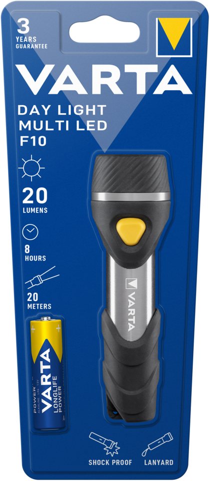 VARTA LED Taschenlampe LED-Taschenlampe VARTA Day Light Multi LED F10 mit 5 LEDs, inkl. 1x AA VARTA LED Taschenlampe LED-Taschenlampe VARTA Day Light Multi LED F10 mit 5 LEDs, inkl. 1x AA von VARTA