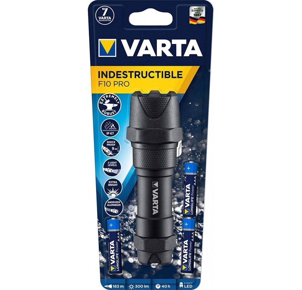 VARTA Taschenlampe (Robuste Indestructible-Bauweise) von VARTA