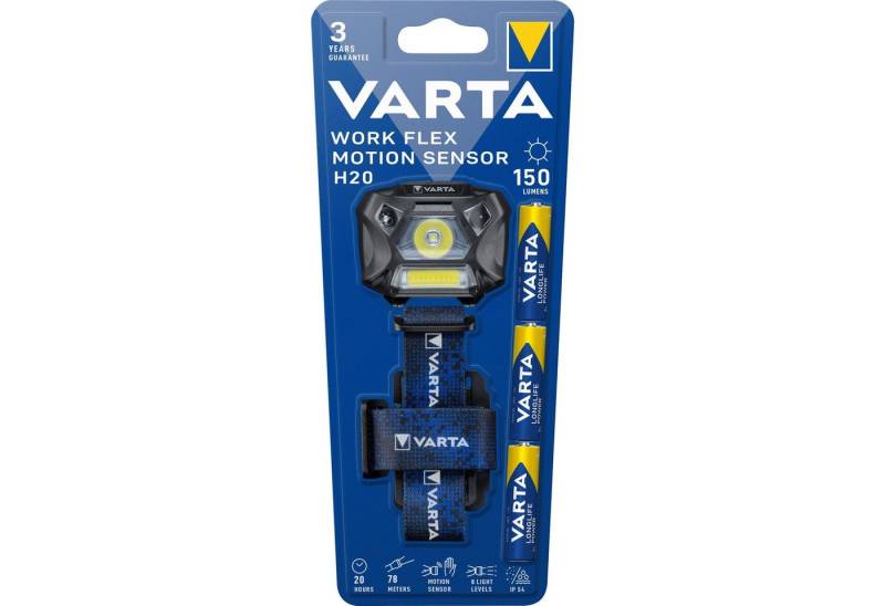 VARTA Taschenlampe VARTA WorkFlex Motion Sensor H20, LED-Leuchte VARTA Taschenlampe VARTA WorkFlex Motion Sensor H20, LED-Leuchte von VARTA