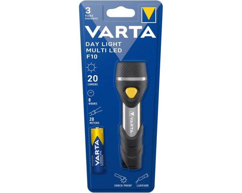 VARTA Taschenlampe Varta Taschenlampe Day Light Multi LED F10 1AA von VARTA