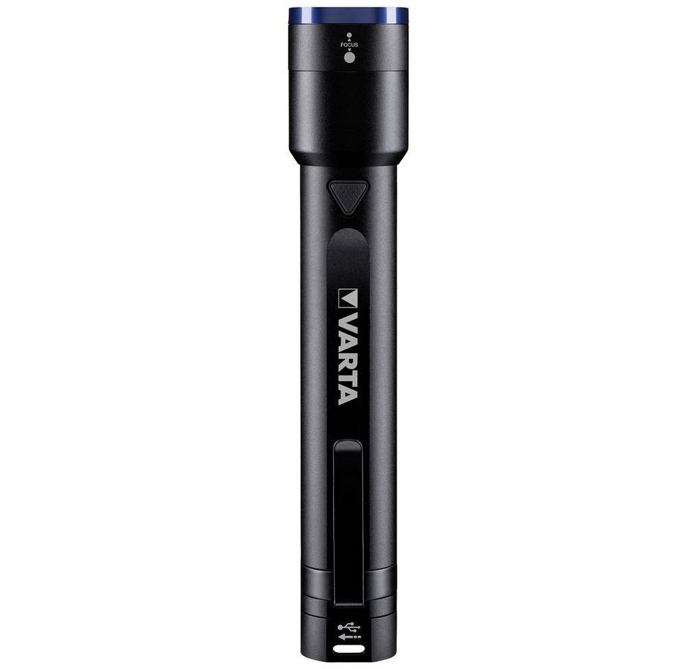 VARTA LED Taschenlampe mit Akku, mit Gürtelclip, mit USB-Schnittstelle, verstellbar von VARTA