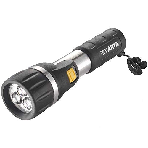 Varta LED Taschenlampe Geeignet für Haushalt, Camping, Notfall, 23 cm x 10 cm x 5 cm Größe von VARTA