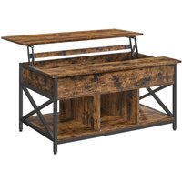 Couchtisch mit aufklappbarer Platte und Stauraum B100 cm Couchtisch mit aufklappbarer Platte und Stauraum B100 cm von VASAGLE