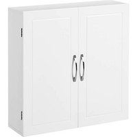 VASAGLE Bad-Hängeschrank weiß 60,0 x 18,0 x 60,0 cm von VASAGLE